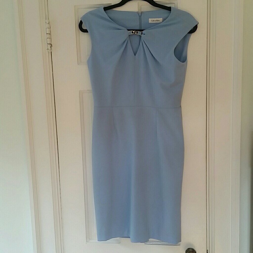 Beautiful pale blue Calvin Klein Sheath Dress